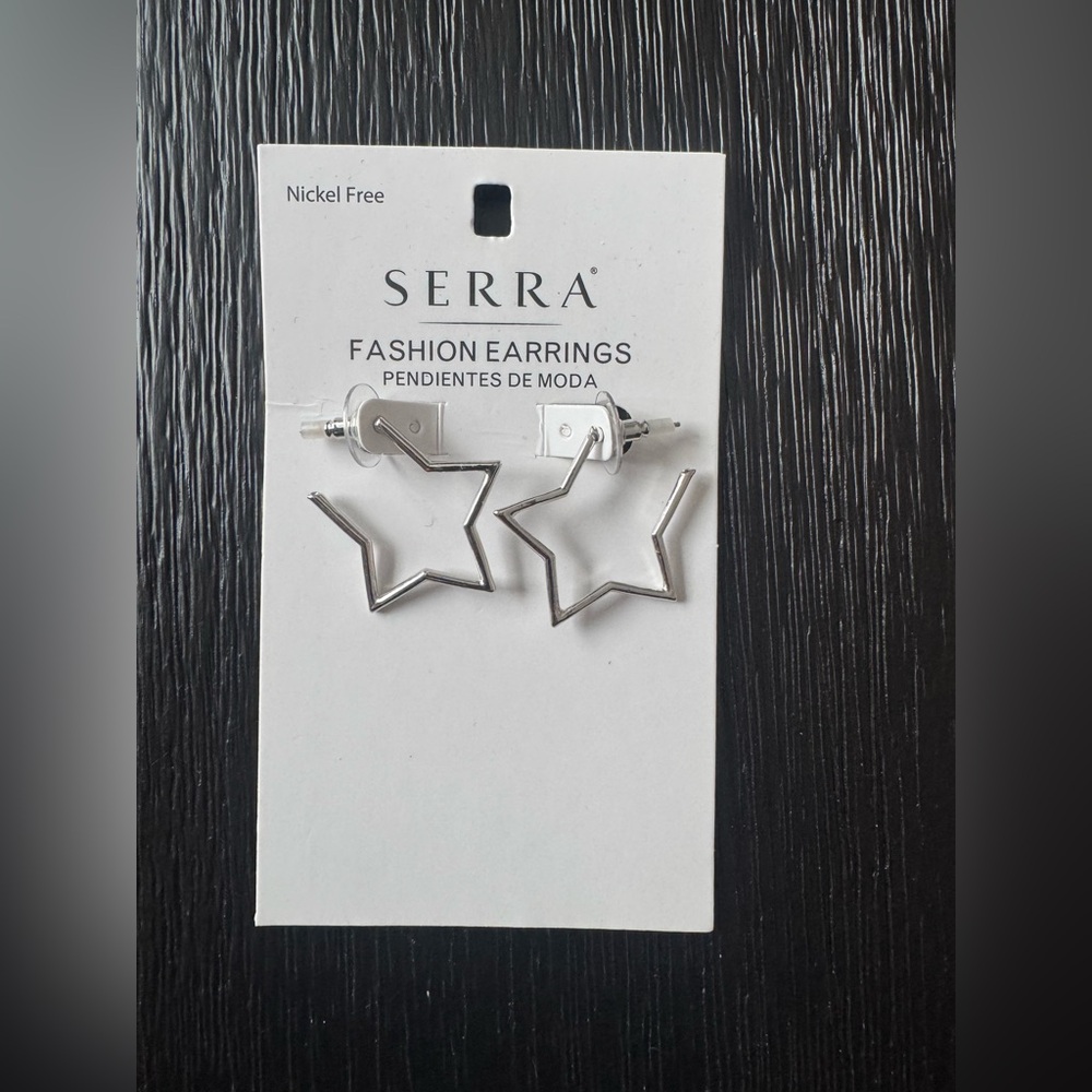 Serra Fashion Silver Earrings NWT